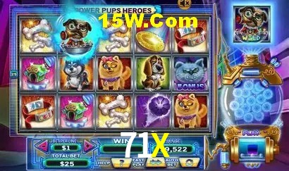 Biblioteca de slots populares na 71X